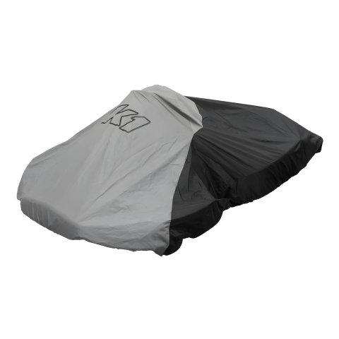 K1 RaceGear Go-Kart Covers 18-NKC-N Powersports Vehicle Cover, Cover, Nylon, Black/Gray, Each thumbnail 2