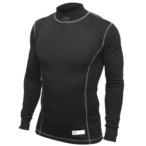 K1 RaceGear Precision Tech Layer Shirts 26-PLS-N-XL Fire Retardant Underwear Shirts, Shirts, Long Sleeve, Nomex, Black, SFI 3.3, Men's X-Large, Each thumbnail 2