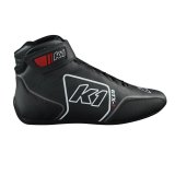 K1 RaceGear GTX-1 Driving Shoes 24-GTX-N-13 & Boots, Shoes, Mid-top, Nomex Liner, Leather Outer, Black/White, SFI 3.3/5, US Mens Size 13, Pair thumbnail 2