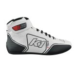 K1 RaceGear GTX-1 Driving Shoes 24-GTX-W-14 & Boots, Shoes, Mid-top, Nomex Liner, Leather Outer, White/Black, SFI 3.3/5, US Mens Size 14, Pair thumbnail 2