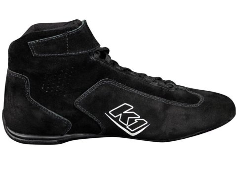 K1 RaceGear Challenger Auto Racing Shoes 24-CHL-N-7 Driving Shoes, Challenger, Mid-Top, Black, Nomex, SFI 3.3/5, Men's Size 7, Pair thumbnail 2