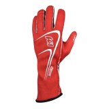 K1 RaceGear Track 1 Gloves 23-TR1-R-L Driving Gloves, Gloves, Two Layers, Nomex, Red/White, SFI 3.3/5, Large, Pair thumbnail 2