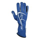 K1 RaceGear Track 1 Gloves 23-TR1-B-2XS Driving Gloves, Gloves, Two Layers, Nomex®, Blue/White, SFI 3.3/5, Youth 2X-Small, Pair thumbnail 3