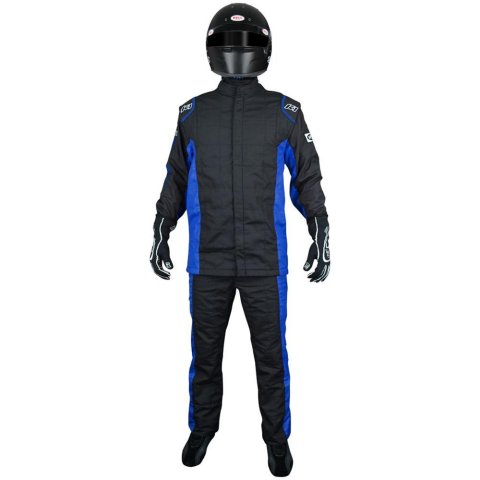 K1 RaceGear Sportsman Jackets 21-SPT-NB-L Driving Jackets, Sportsman, Two Layers, Nomex, Black/Blue, SFI 3.2A/5, Men's Large, Each thumbnail 3