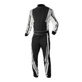 K1 RaceGear Victory Driving Suits 20-VIC-N-2XS Suit, Victory, One-piece, One Layer, Proban, Black/White/Gray, SFI 3.2A/1, Men's 2X-Small, Each thumbnail 3