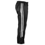 K1 RaceGear Challenger Pants 22-CHL-NW-M Driving Pants, Challenger, One Layer, Proban, Black with White Stripe, SFI 3.2A/1, Men's Medium, Each thumbnail 2