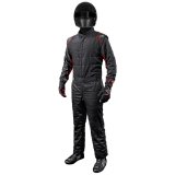 K1 RaceGear Outlaw Racing Suits 20-OTL-NR-ML Driving Suits, Suits, SFI 3.2A/5, One-piece, Multi-Layer, Nomex, Black/Red, Men's Medium/Large, Each thumbnail 3