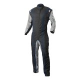 K1 RaceGear GK2 Karting Suits 10-GK2-B-3XS Driving Suit, Suit, One-piece, One Layer, Cotton/Polyester, Black/Gray with Blue Stripes, Men's 3X-Small, Each thumbnail 3