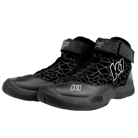 K1 RaceGear Versus Pit Crew Shoes 24-VER-N-11 Shoes, Shoes, Mid-Top, Nomex, Black, SFI 3.3, Men's Size 11, Pair thumbnail 4