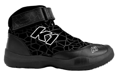 K1 RaceGear Versus Pit Crew Shoes 24-VER-N-9 Shoes, Shoes, Mid-Top, Nomex, Black, SFI 3.3, Men's Size 9, Pair thumbnail 2