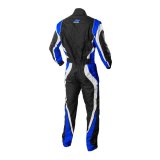 K1 RaceGear Speed 1 Driving Suits 10-SP1-B-3XL Suits, 1, One-piece, One Layer, Cotton/Polyester, Black/White/Blue, Men's 3X-Large, Each thumbnail 2