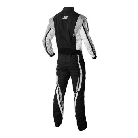 K1 RaceGear Victory Driving Suits 20-VIC-N-ML Suits, Victory, One-piece, One Layer, Proban, Black/White/Gray, SFI 3.2A/1, Men's Medium/Large, Each thumbnail 2