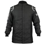 K1 RaceGear Sportsman Jackets 21-SPT-NW-L Driving Jackets, Sportsman, Two Layers, Nomex, Black with White Stripe, SFI 3.2A/5, Men's Large, Each thumbnail 1
