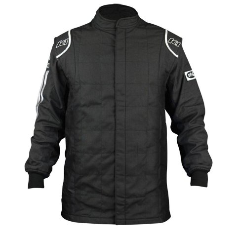 K1 RaceGear Sportsman Jackets 21-SPT-NW-M Driving Jackets, Sportsman, Two Layers, Nomex, Black with White Stripe, SFI 3.2A/5, Men's Medium, Each thumbnail 4