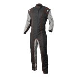 K1 RaceGear GK2 Karting Suits 10-GK2-O-4XS Driving Suit, Suit, One-piece, One Layer, Cotton/Polyester, Black/Gray with Orange Stripes, Men's 4X-Small, Each thumbnail 3