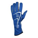 K1 RaceGear Track 1 Gloves 23-TR1-B-XL Driving Gloves, Gloves, Two Layers, Nomex®, Blue/White, SFI 3.3/5, X-Large, Pair thumbnail 2