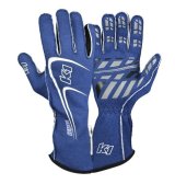 K1 RaceGear Track 1 Gloves 23-TR1-B-XL Driving Gloves, Gloves, Two Layers, Nomex®, Blue/White, SFI 3.3/5, X-Large, Pair thumbnail 3