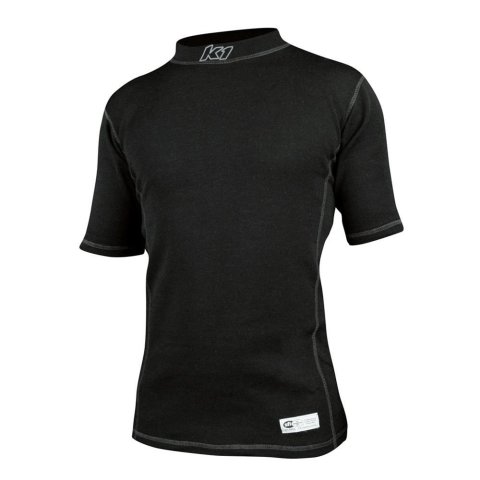 K1 RaceGear Precision Tech Layer Shirts 26-PSS-N-L Fire Retardant Underwear Shirts, Shirts, Short Sleeve, Aramid, Black, Men's Large, Each thumbnail 1
