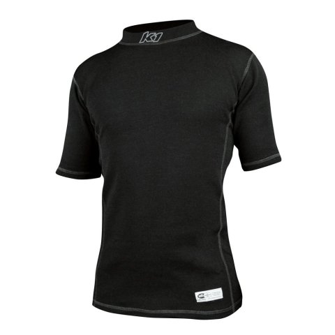K1 RaceGear Precision Tech Layer Shirts 26-PSS-N-L Fire Retardant Underwear Shirts, Shirts, Short Sleeve, Aramid, Black, Men's Large, Each thumbnail 2