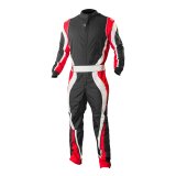 K1 RaceGear Speed 1 Driving Suits 10-SP1-R-4XS Suits, 1, One-piece, One Layer, Cotton/Polyester, Black/White/Red, Men's 4X-Small, Each thumbnail 3