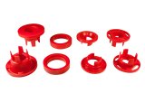 Pedders Cradle Bushing Inserts PED-EP1200 Bushings, Rear Cradle, Urethane, Red, Chevy, Kit thumbnail 2