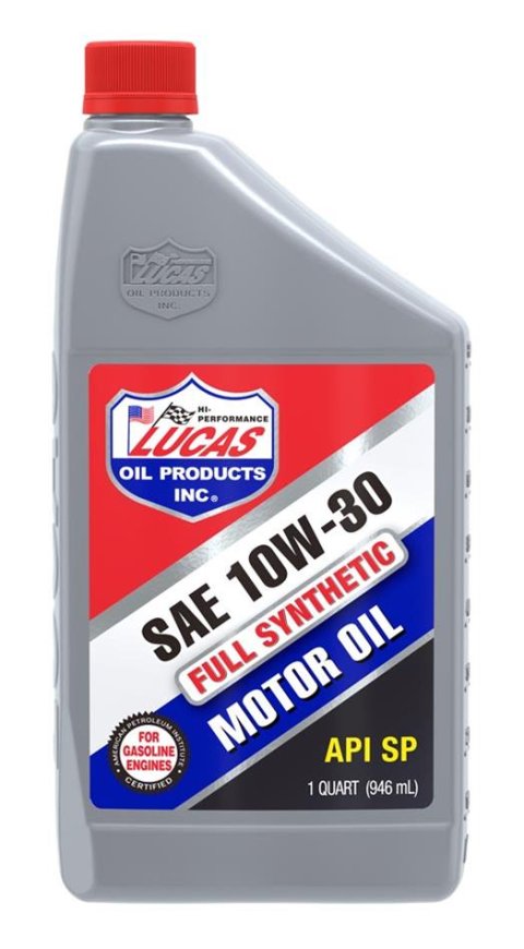 10w30 Lucas High Performance Synthetic Oil 10050 Engine Oil, Synthetic, 10W30, Synthetic, One qt., Set of 6 thumbnail 1