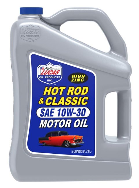 10w30 Lucas Hot Rod and Classic Car Motor Oil 10679 Engine Oil, Car, 10W30, ZDDP Enhanced, Mineral, 5 Quart Jug, Set of 3 thumbnail 2