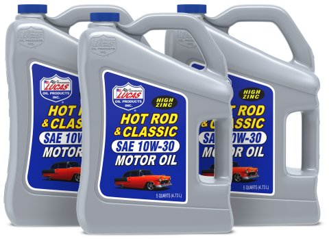 10w30 Lucas Hot Rod and Classic Car Motor Oil 10679 Engine Oil, Car, 10W30, ZDDP Enhanced, Mineral, 5 Quart Jug, Set of 3 thumbnail 3