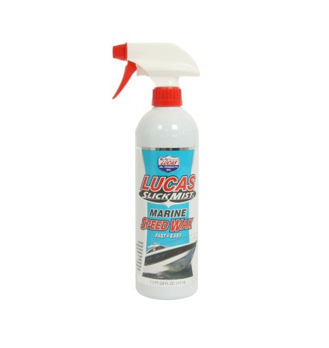 Lucas Slick Mist Marine Speed Wax 10980 Mist, Wax, Paint Gloss Intensifier, 24 fluid oz. Bottle, Set of 12 thumbnail 1