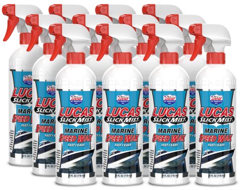 Lucas Slick Mist Marine Speed Wax 10980 Mist, Wax, Paint Gloss Intensifier, 24 fluid oz. Bottle, Set of 12 thumbnail 4