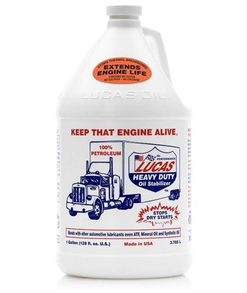 Lucas Heavy-Duty Oil Stabilizer 10002 Motor Additive, Stabilizer, One Gallon Bottle, Set of 4