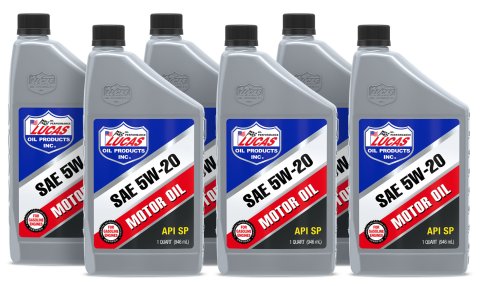 5w20 Lucas Petroleum Motor Oil 10516 SAE 5W-20 Oil/6x1/ Quart thumbnail 2