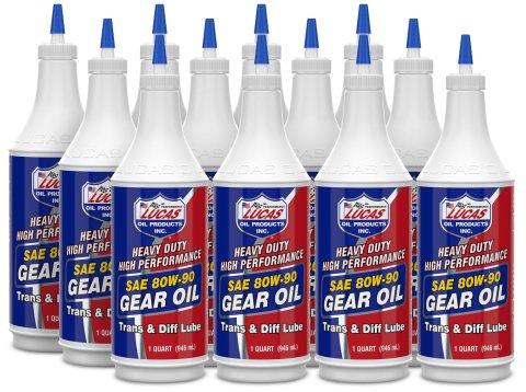 80W90 Lucas Heavy-Duty Plus Gear Oil 10043 Lube, Heavy Duty Plus, 80W90, One qt., Set of 12 thumbnail 2