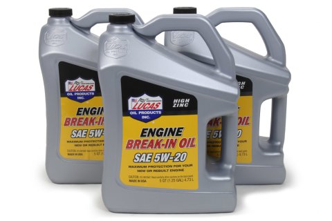 5w20 Lucas Engine Break-In Oil 11034 Oil, Break-In, Mineral, 5W20, 5 qts., Set of 3 thumbnail 2
