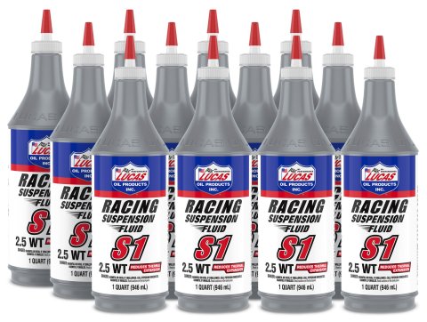 Lucas S1/S2 Racing Suspension Fluid 10488 Shock Oil, Only, S1, Synthetic, 2.5W, One qt., Set of 12 thumbnail 2