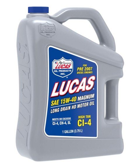 15w40 Lucas Long Drain Truck Oil 10076 Engine Oil, Oil, 15W40, One Gallon, Set of 4