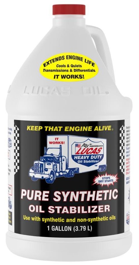 Lucas Synthetic Oil Stabilizer 10131 Motor Additive, Stabilizer, Synthetic, One Gallon, Set of 4 thumbnail 1