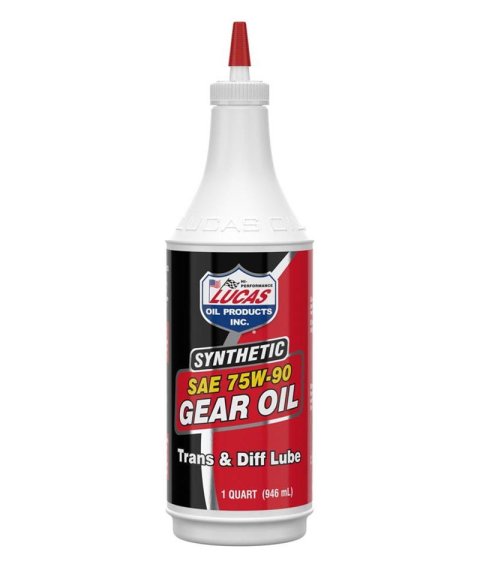 75W90 Lucas Pure Synthetic Gear Oil 10047 Lube, Oil, 75W90, 1 qt., Set of 12 thumbnail 1