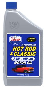 10w30 Lucas Hot Rod and Classic Car Motor Oil 10687 Engine Oil, Mineral, 10W30, 1 qt., Set of 6 thumbnail 2