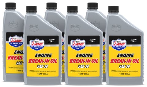 30 Lucas Engine Break-In Oil 10630 Oil, Race Only, Break-In, Mineral, 30W, One qt., Set of 6 thumbnail 2