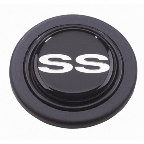 Grant Horn Buttons 5649 Button, Plastic, Black, SS Logo, Signature/Performance/Race Series, Each thumbnail 2