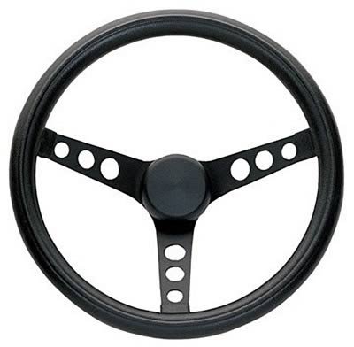 Grant Classic Foam Steering Wheels 338 Wheel, Foam, Steel/Black, Foam/Black, 3-Spoke, 13.5 in. Diameter, 3-Bolt Mount, Each thumbnail 1