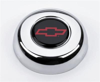 Grant Horn Buttons 5640 Button, Steel, Chrome, Bowtie Emblem, for Challenger, Classic Series, Each thumbnail 1