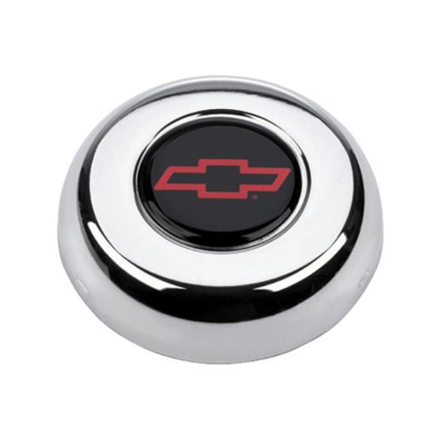 Grant Horn Buttons 5640 Button, Steel, Chrome, Bowtie Emblem, for Challenger, Classic Series, Each thumbnail 2