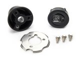 Grant Steering Wheel Installation Kits 3672 Kit, 3-Bolt Mount, Black Luster, Aluminum, Universal, Kit thumbnail 2