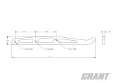 Grant Parachute Handles 251 Parachutte Handle, Carbon Fiber 11" Parachutte Handle 6mm thumbnail 2