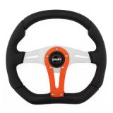 Grant Racing Performance Series Aluminum Steering Wheels 499 Wheel, Series, Aluminum/Clear, Polyurethane/Gray, Orange Accent, 13.75 in. Dia., 5-Bolt thumbnail 1
