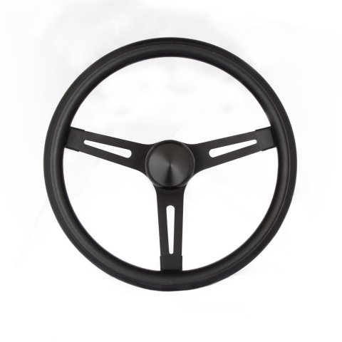 Grant Products Steering Wheels 8540 Wheel, 13.5" Classic Wheel with SLotted BLack Spoke and Black Grip thumbnail 1