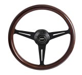 Grant Mahogany Steering Wheels 1176 Wheels, Collectors Series, 14.5 in. Diameter, Aluminum, Polished Spokes, Wood Grip, with Horn Button, Each thumbnail 2