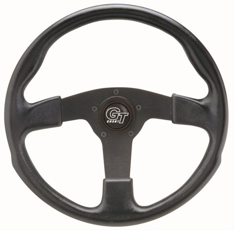 Grant GT Rally Steering Wheels 761 Wheel, Rally, Aluminum/Black, Foam/Black, 3-Spoke, 13.5 in. Diameter, 5-Bolt Mount, Each thumbnail 1